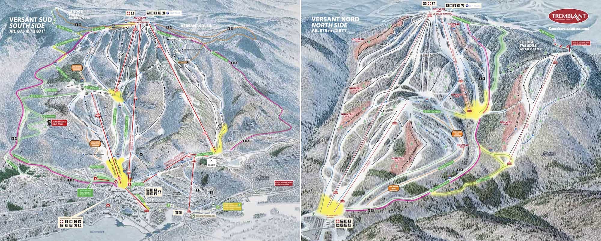 Mont Tremblant Trail Map Mont Tremblant Trail Map