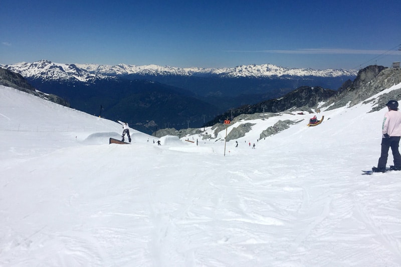 Riding the Top of Blackcomb